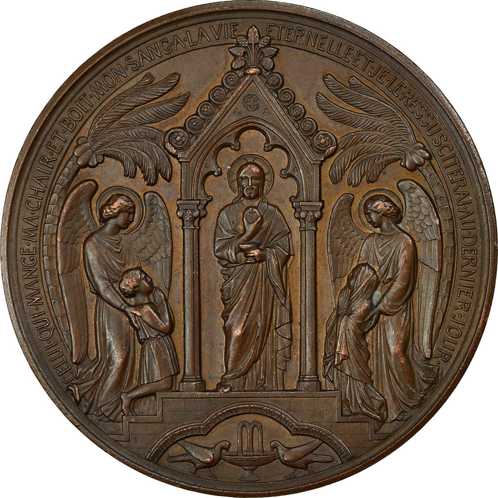 France, Medal, Baptème, Première Communion et Confirmation, Religions &