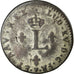 Coin, France, Louis XV, Double sol (2 sous) en billon, 2 Sols, 1741, Strasbourg