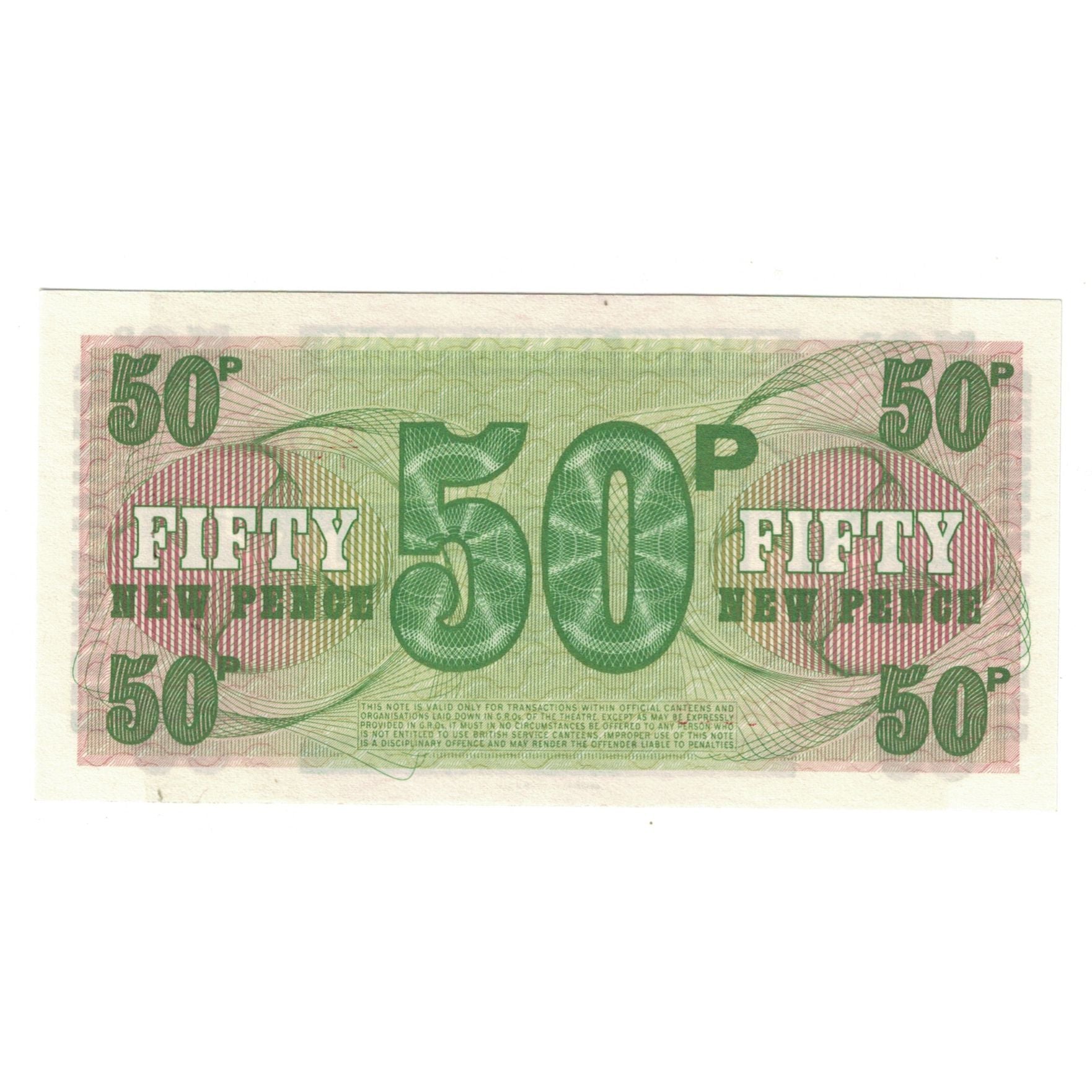 Biljet, Groot Bretagne, 50 New Pence, KM:M46a, NIEUW