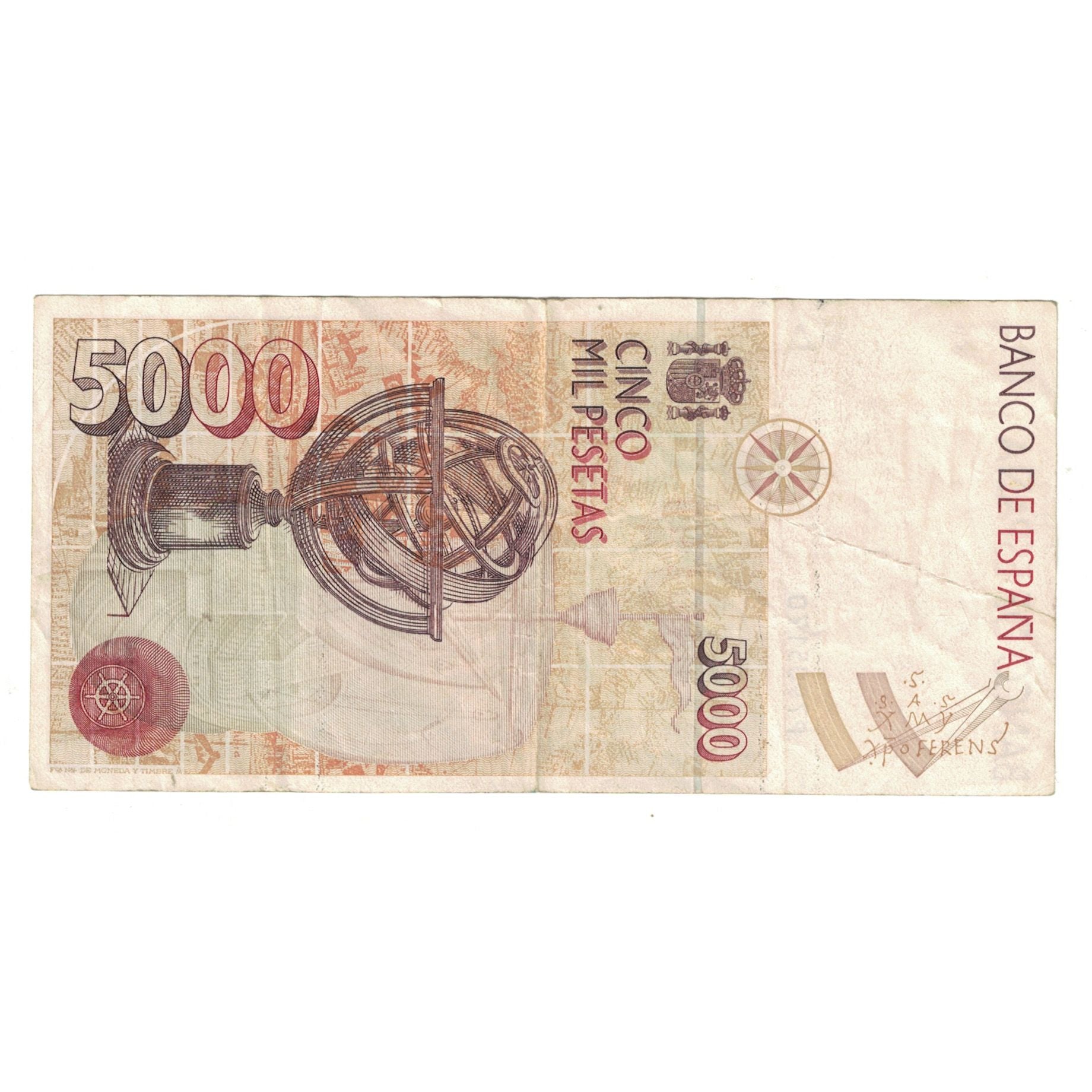 Geldschein, Spanien, 5000 Pesetas, 1992, 1992-10-12, KM:165, SS