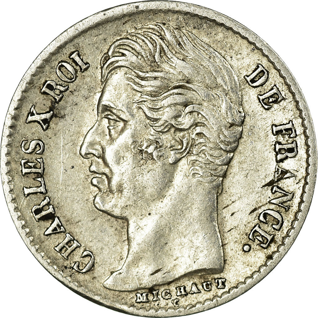 France, 1/4 Franc, Charles X, 1828, Lille, Argent, SUP, Gadoury:353