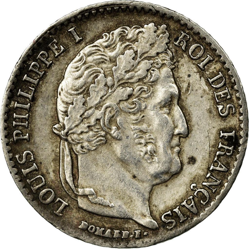 Coin, France, Louis-Philippe, 1/4 Franc, 1840, Paris, AU(55-58), Silver