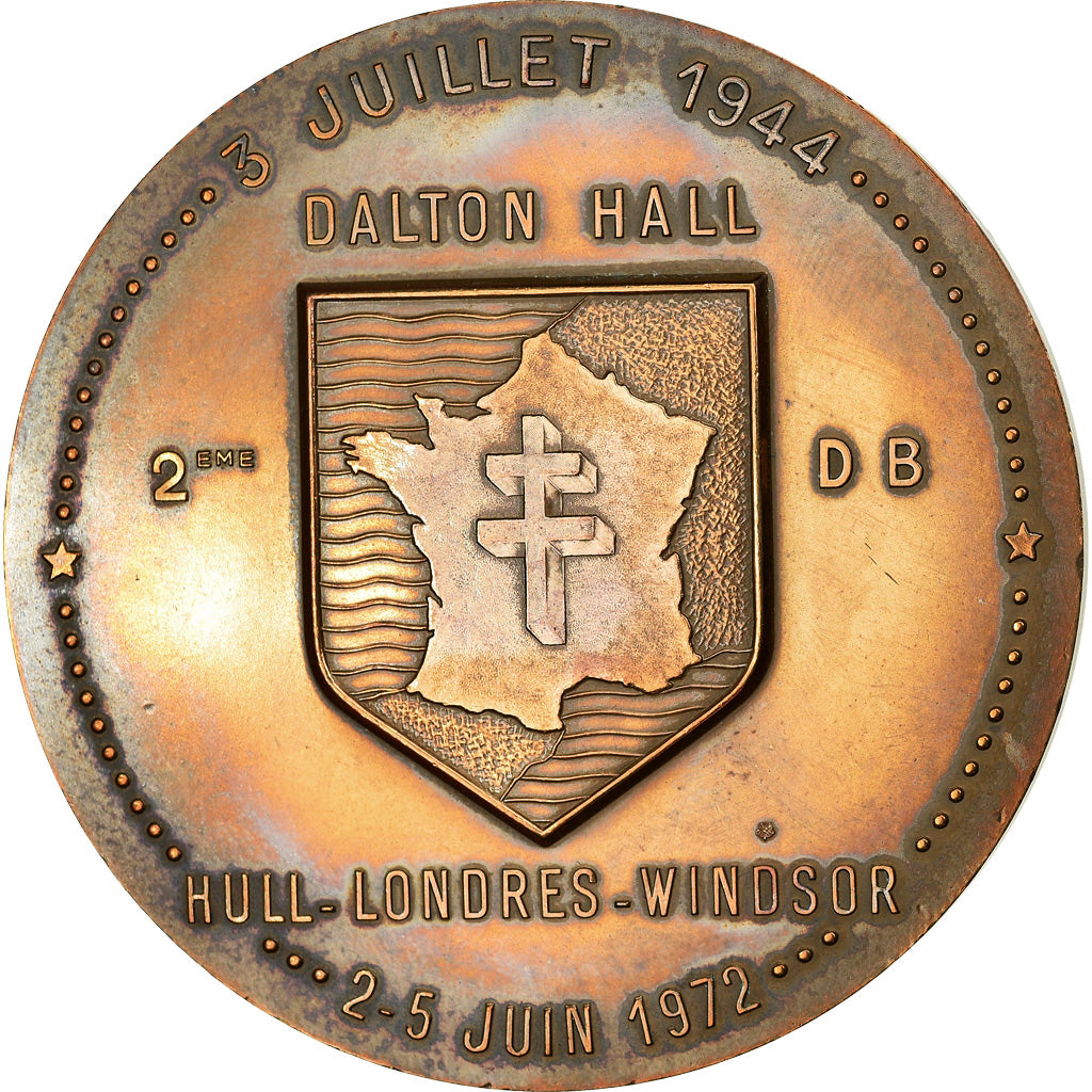 França, Medal, Général Leclerc, Dalton Hall, Hull-Londres-Windsor, 1972