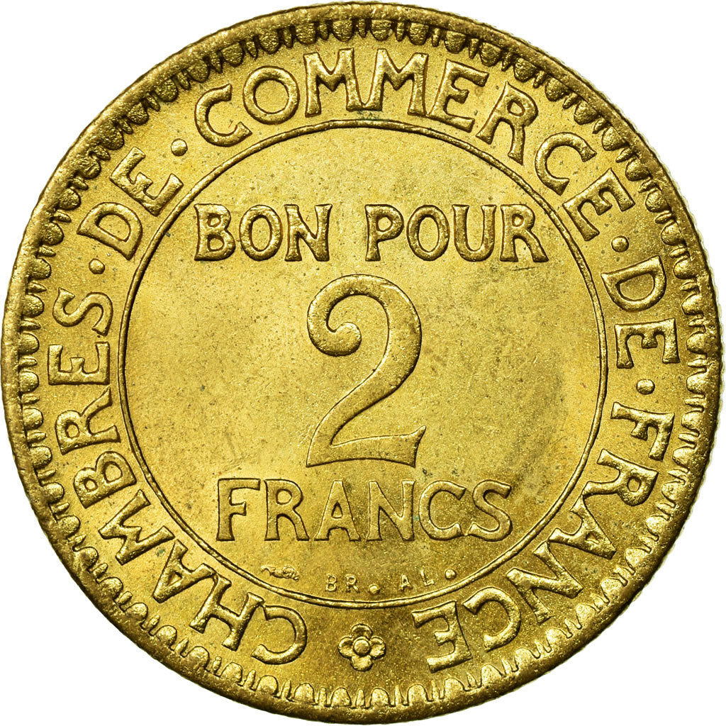 Monnaie, France, Chambre de commerce, 2 Francs, 1921, SUP+, Aluminum-Bronze