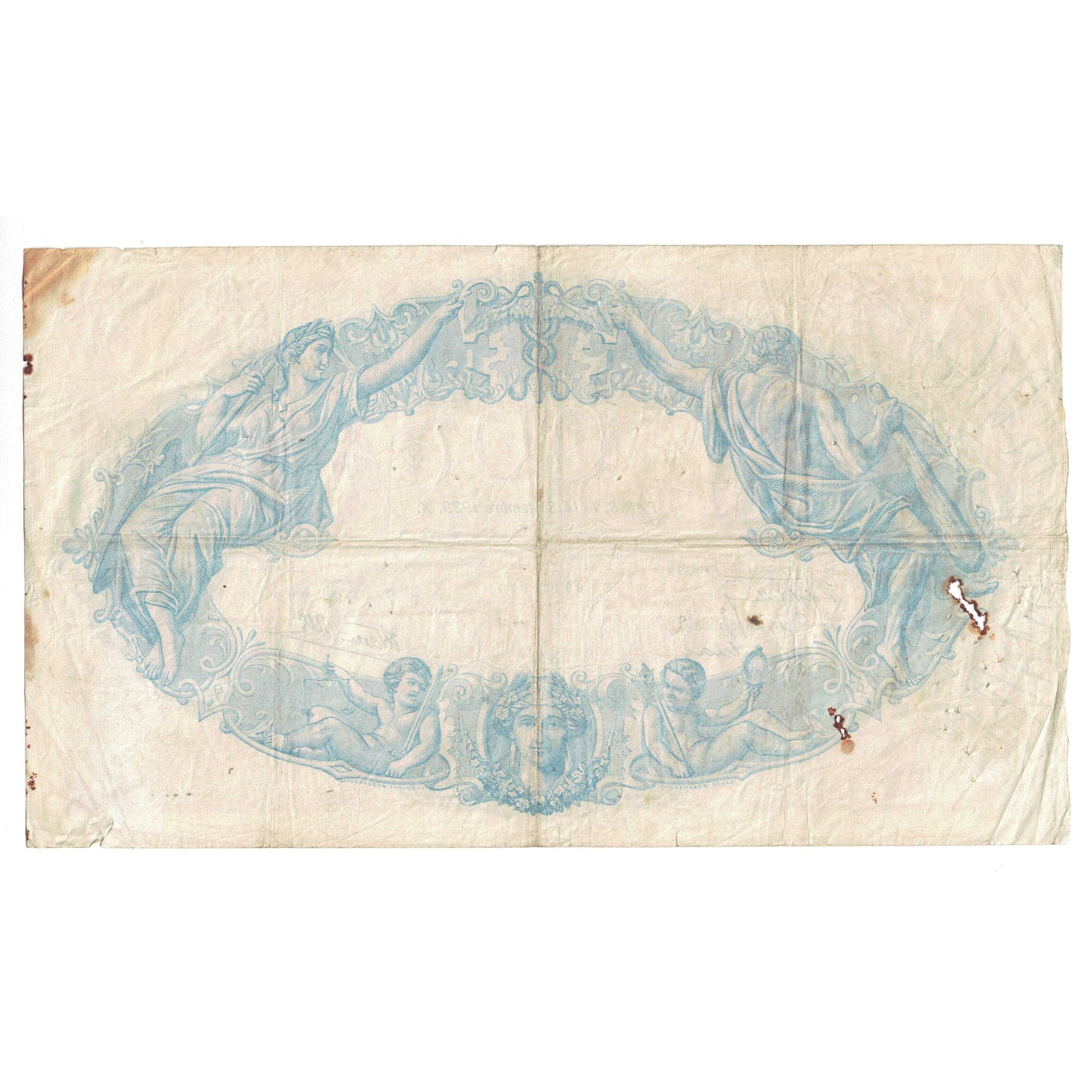 France, 500 Francs, Bleu et Rose, 1939, Z.3565 675, TB, Fayette:31.39, KM:88c