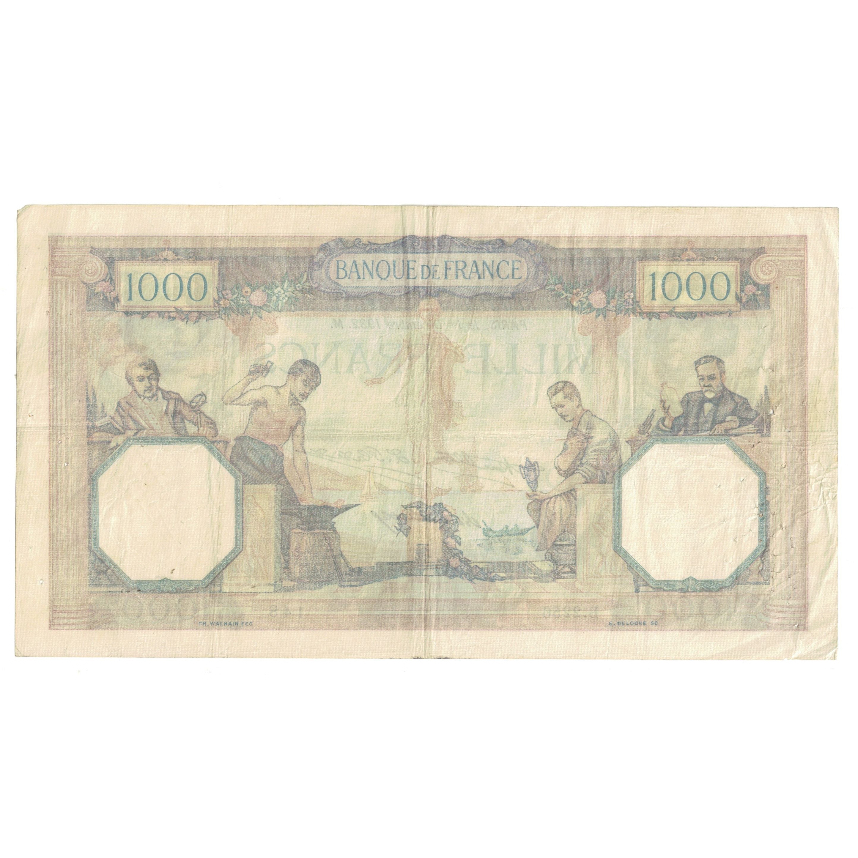 Frankrijk, 1000 Francs, Cérès et Mercure, 1932, B.2256 148, TTB, Fayette:37.7