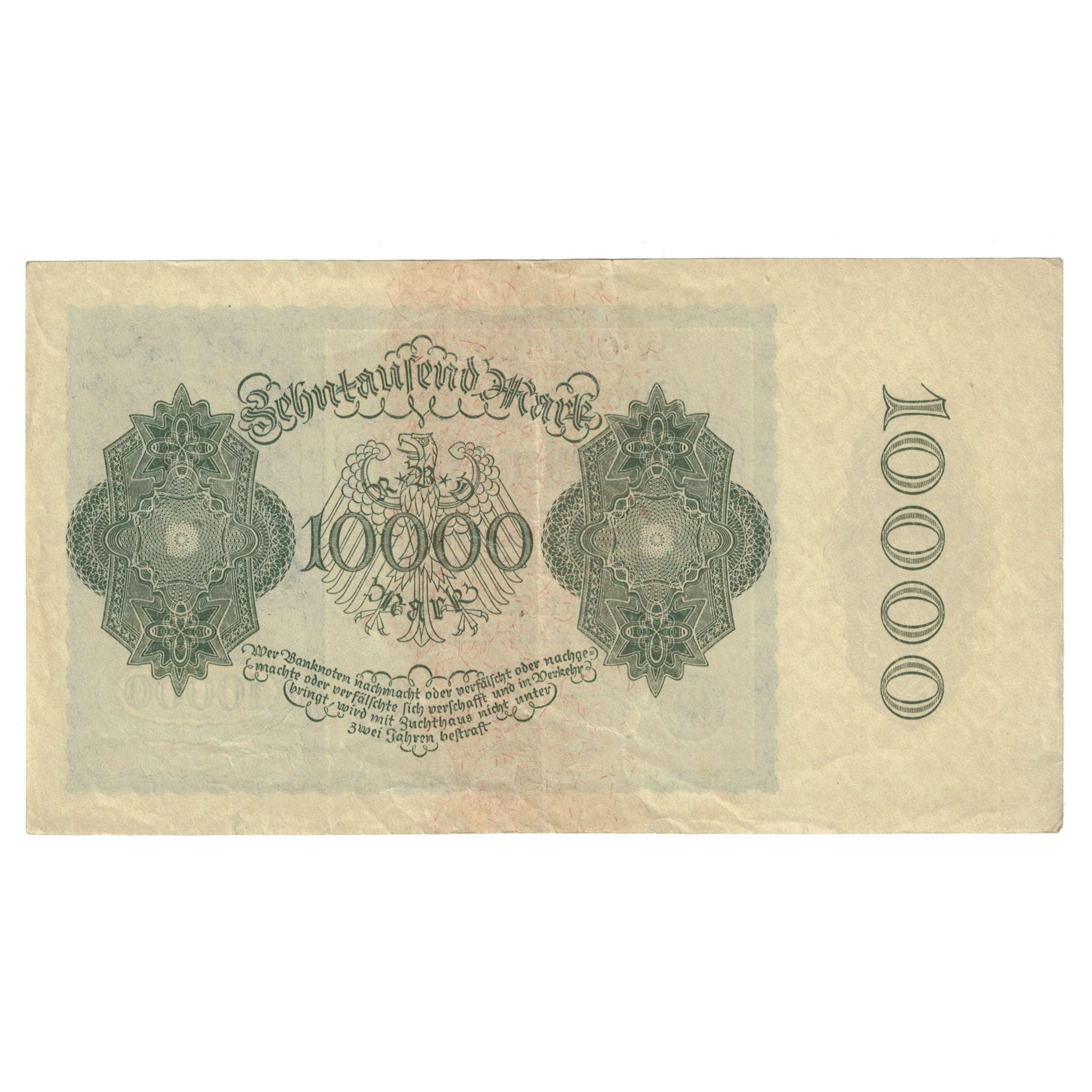 Biljet, Duitsland, 10,000 Mark, 1922, 1922-01-19, KM:71, SUP