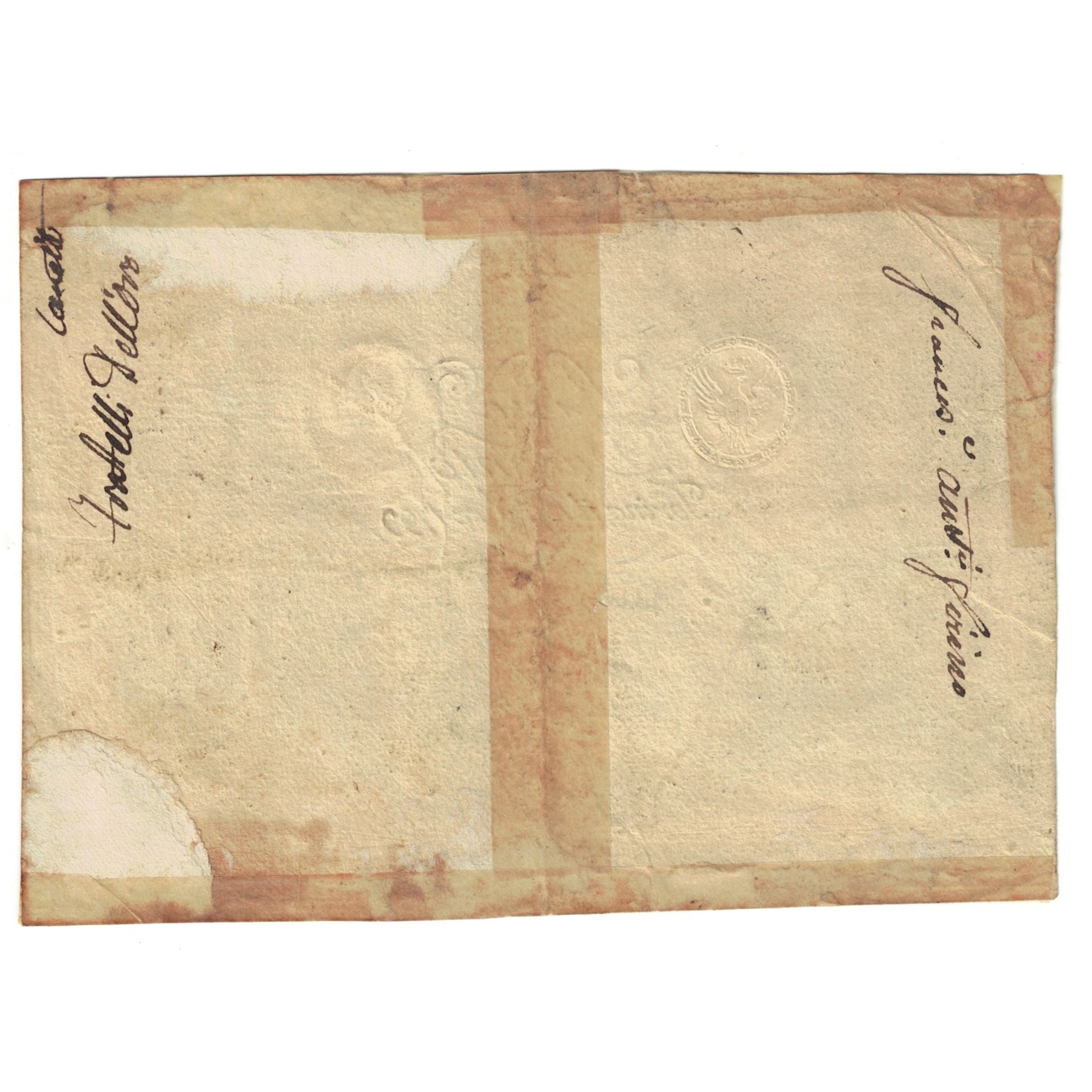 Biljet, Italië, 200 Lire, 1799, TB