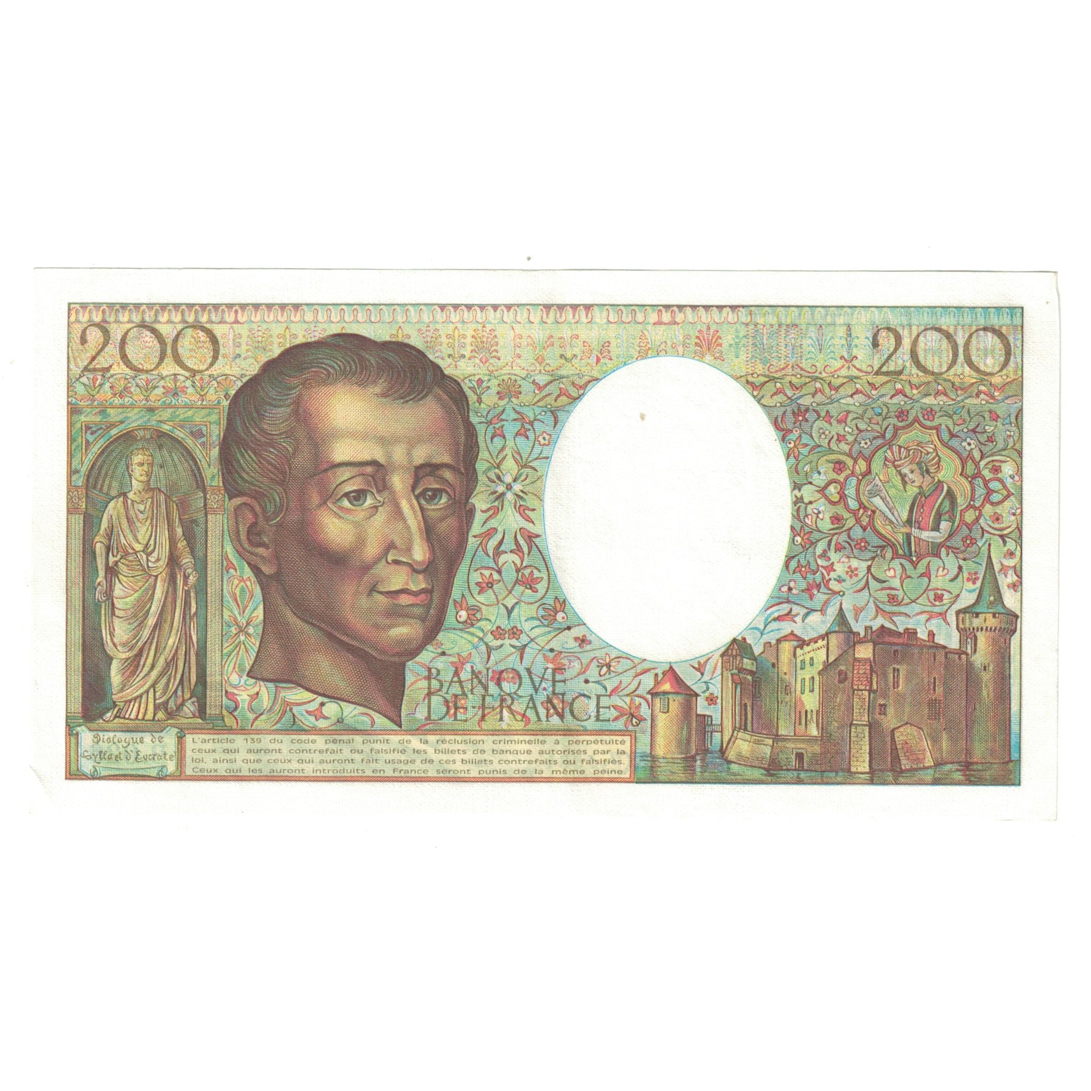 Francia, 200 Francs, Montesquieu, 1984, B.026 201783, SPL-, Fayette:70.4