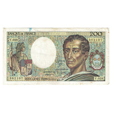 France, 200 Francs, Montesquieu, 1985, V.028 382107, VF(20-25), Fayette:70.5