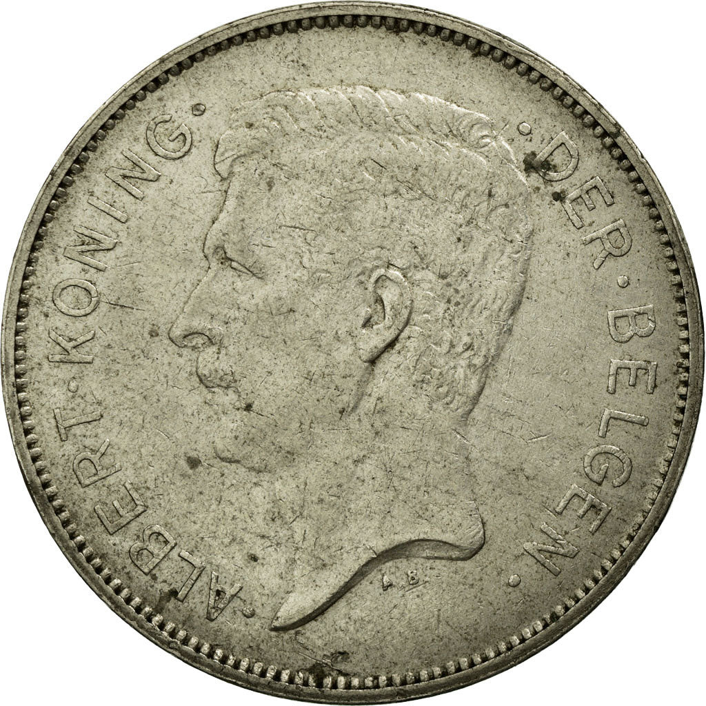 Moneda, Bélgica, 20 Francs, 20 Frank, 1932, MBC, Níquel, KM:102