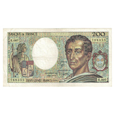 France, 200 Francs, Montesquieu, 1981, E.007 788355, VF(30-35), Fayette:70.1