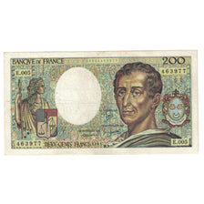 France, 200 Francs, Montesquieu, 1981, E.005 463977, TB+, Fayette:70.1, KM:155a
