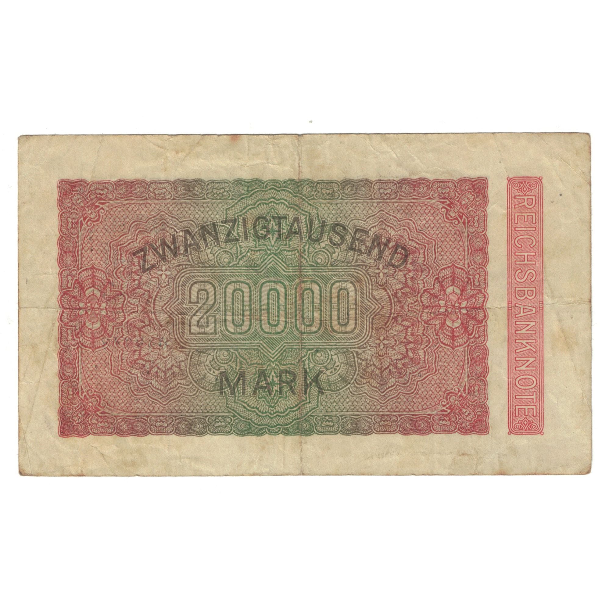 Nota, Alemanha, 20,000 Mark, 1923, 1923-02-20, KM:85d, VF(20-25)
