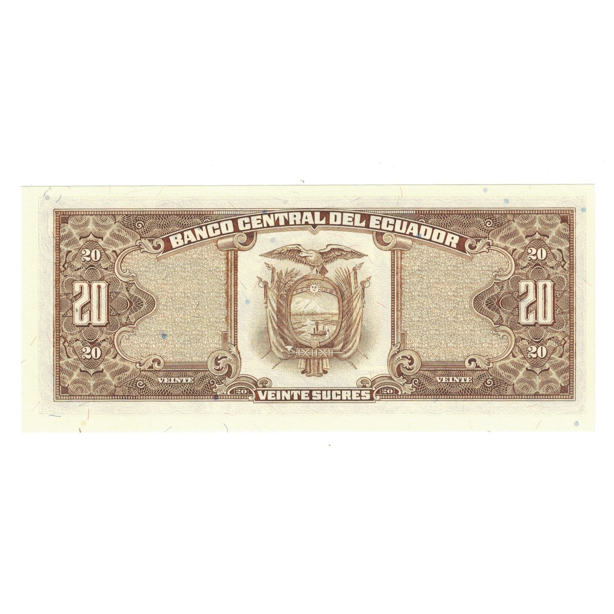 Banknote, Ecuador, 20 Sucres, 1988, 1988-11-22, UNC(65-70)