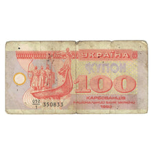 Banknote, Ukraine, 100 Karbovantsiv, 1992, KM:88a, F(12-15)