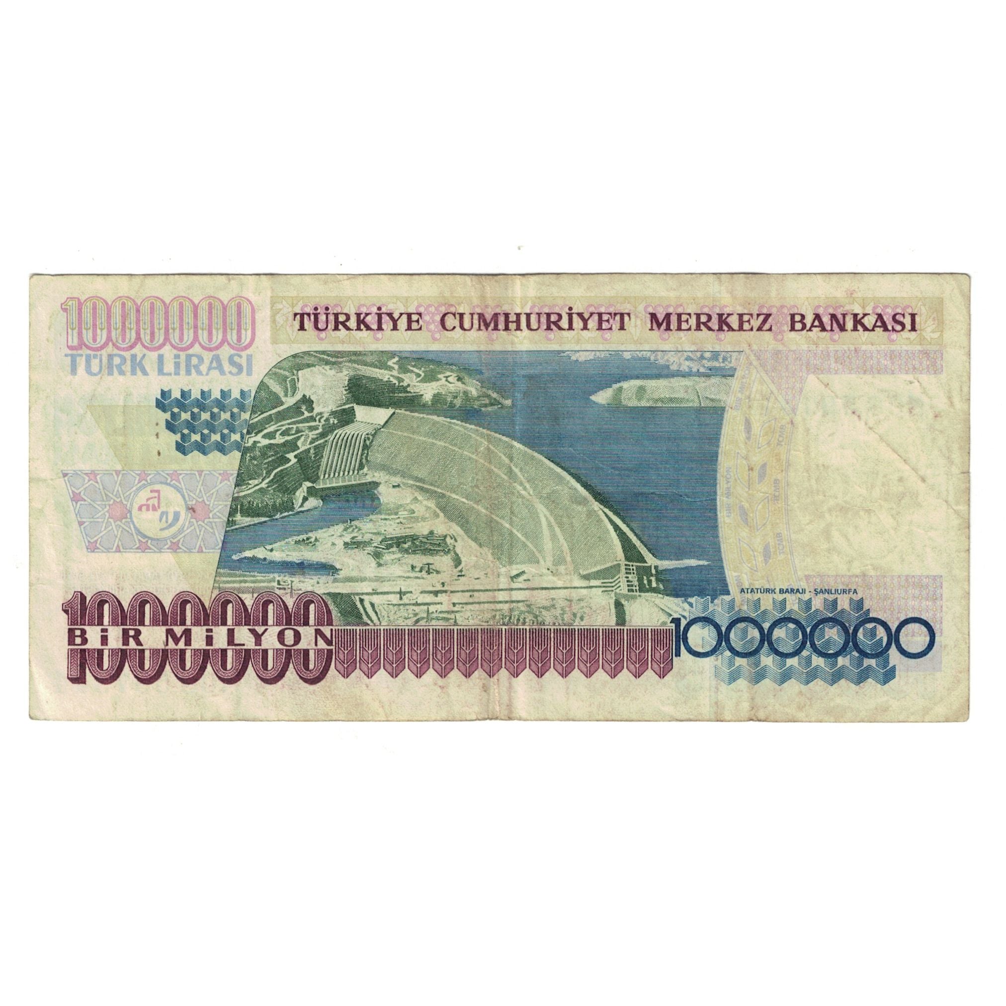 Geldschein, Türkei, 1,000,000 Lira, L.1970, KM:209, S