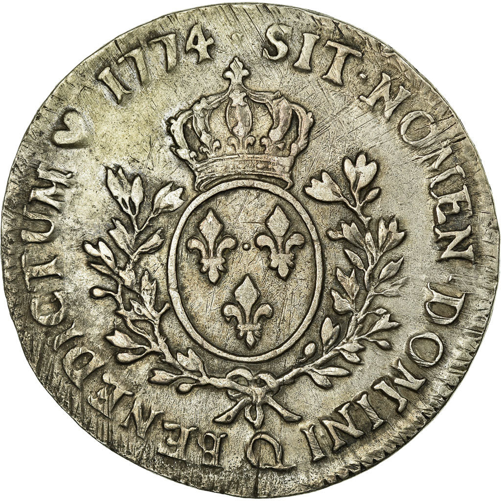 Coin, France, Louis XV, Écu à la vieille tête, Ecu, 1774, Perpignan
