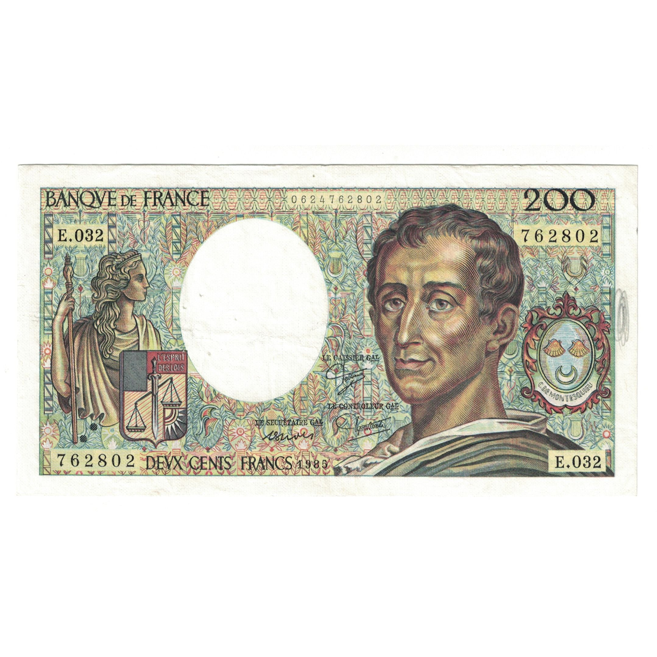 Frankreich, 200 Francs, Montesquieu, 1981, E.032762802, SS, Fayette:70.01
