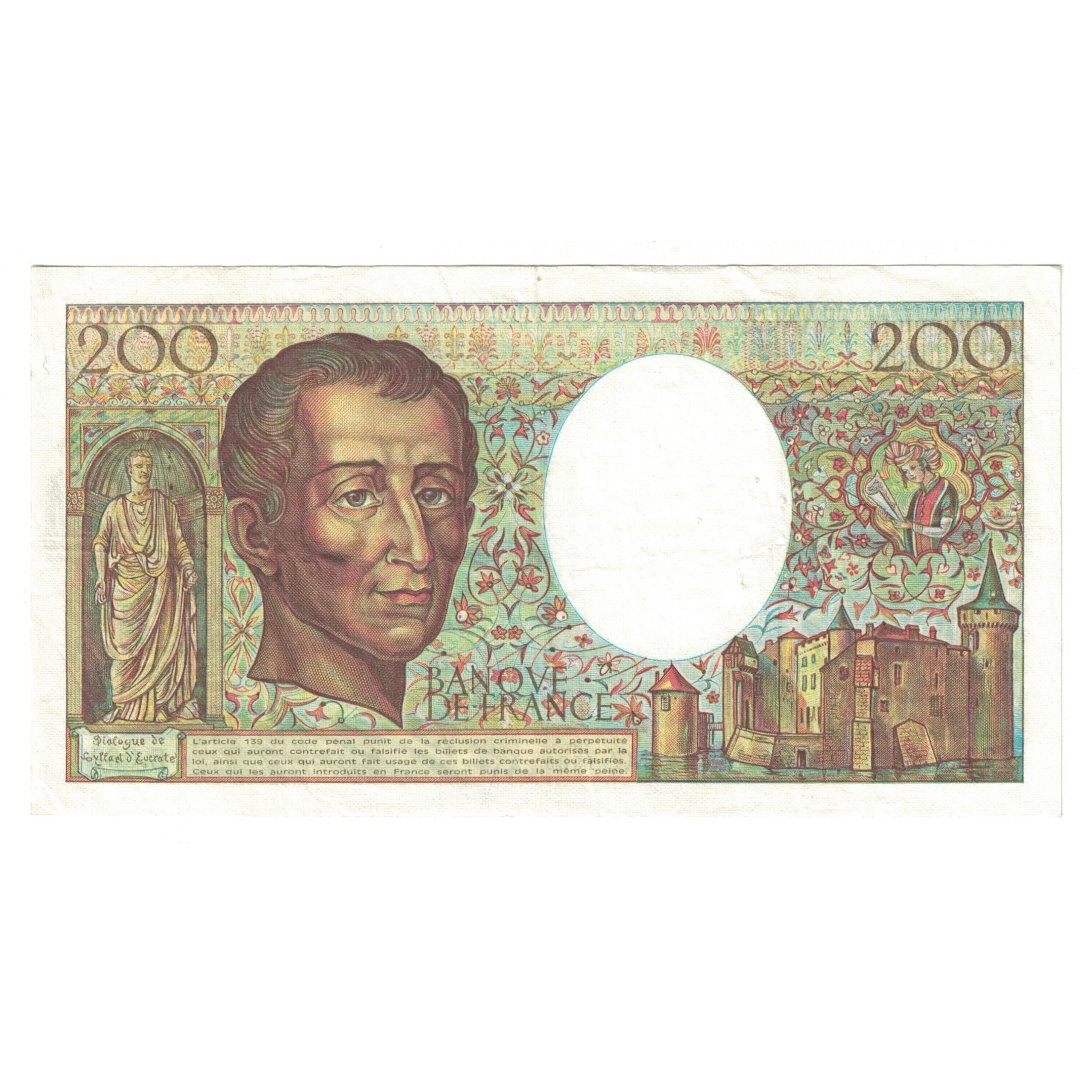 Frankreich, 200 Francs, Montesquieu, 1981, E.032762802, SS, Fayette:70.01