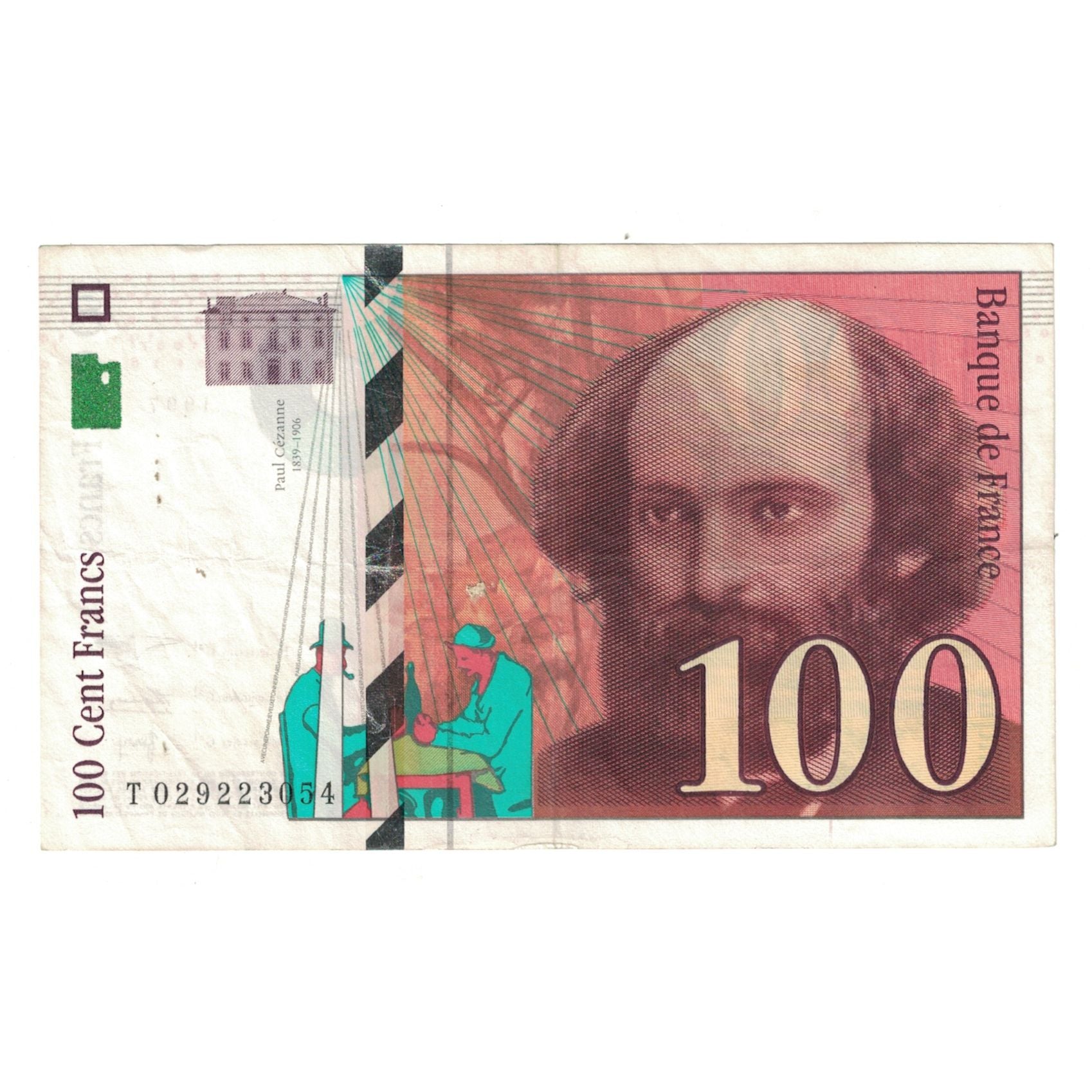 Francja, 100 Francs, Cézanne, 1997, T029223054, EF(40-45), Fayette:74.01
