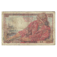France, 20 Francs, Pêcheur, 1942, Q.899655, VF(20-25), KM:100a
