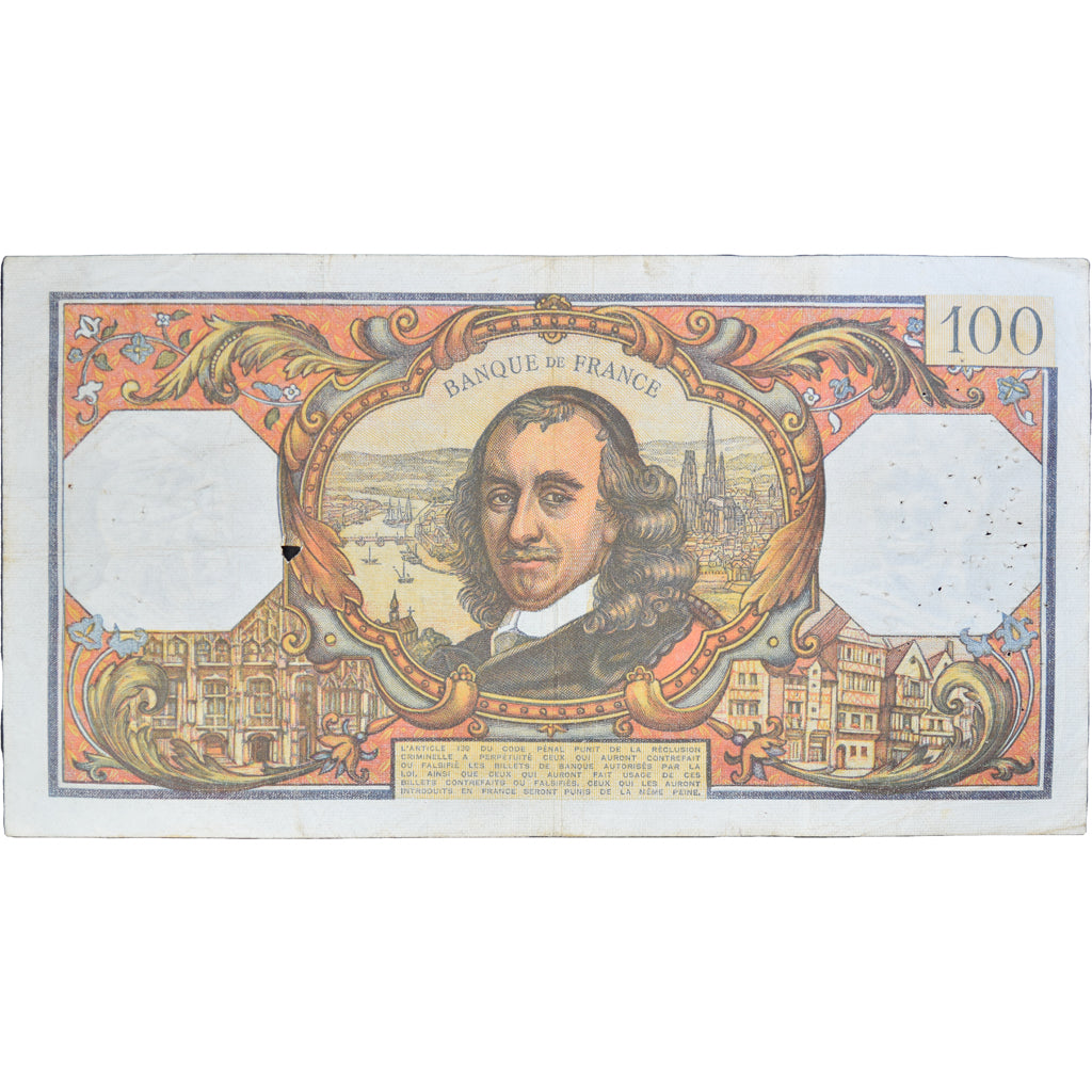 Frankrijk, 100 Francs, Corneille, 1969, H.42656306, TB, Fayette:65.28, KM:149c