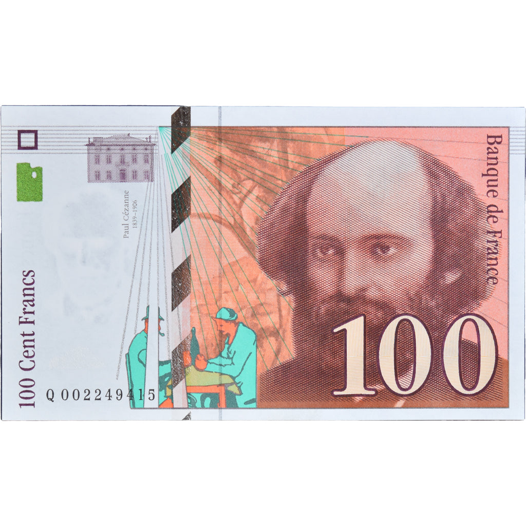 France, 100 Francs, Cézanne, 1997, Q 002249415, NEUF, Fayette:74.01, KM:158a