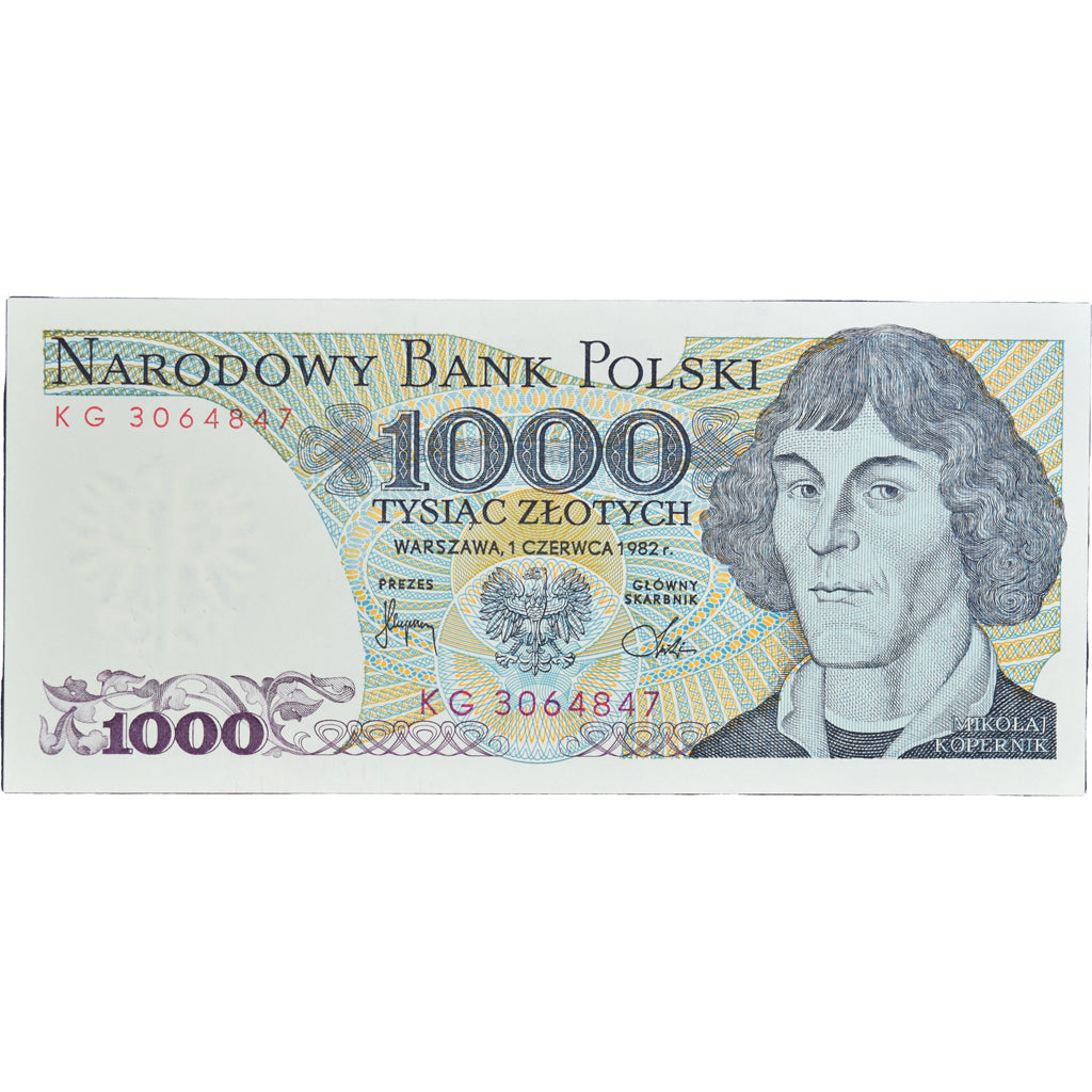 Banknote, Poland, 1000 Zlotych, 1982, 1982-06-01, KM:146c, AU(55-58)