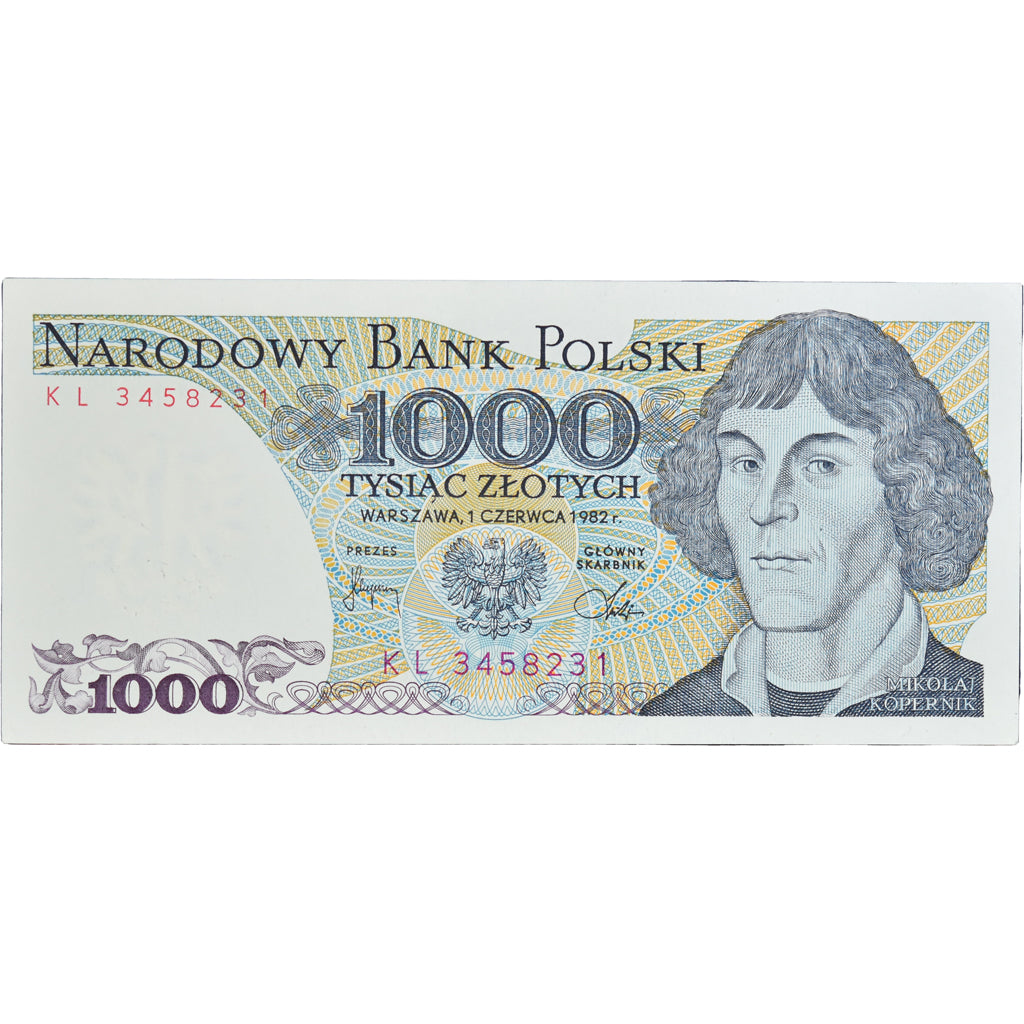 Banknote, Poland, 1000 Zlotych, 1982, 1982-06-01, KM:146c, UNC(63)