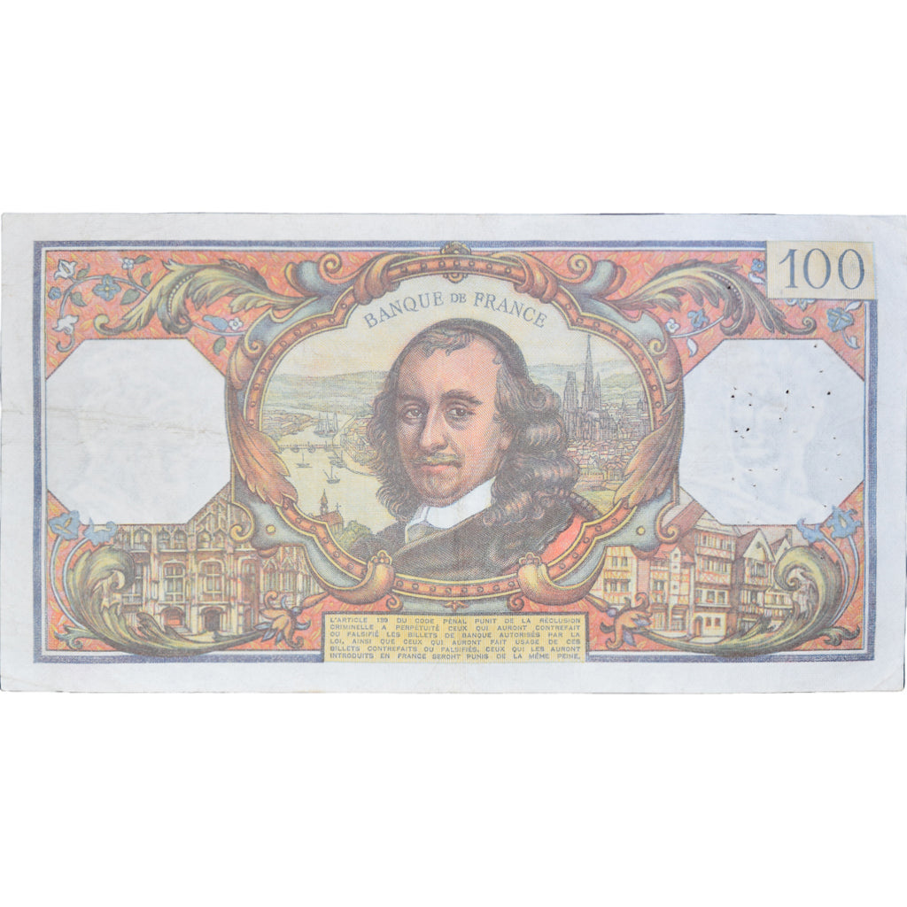Francia, 100 Francs, Corneille, 1977, E.109263223, MBC, Fayette:65.58, KM:149f