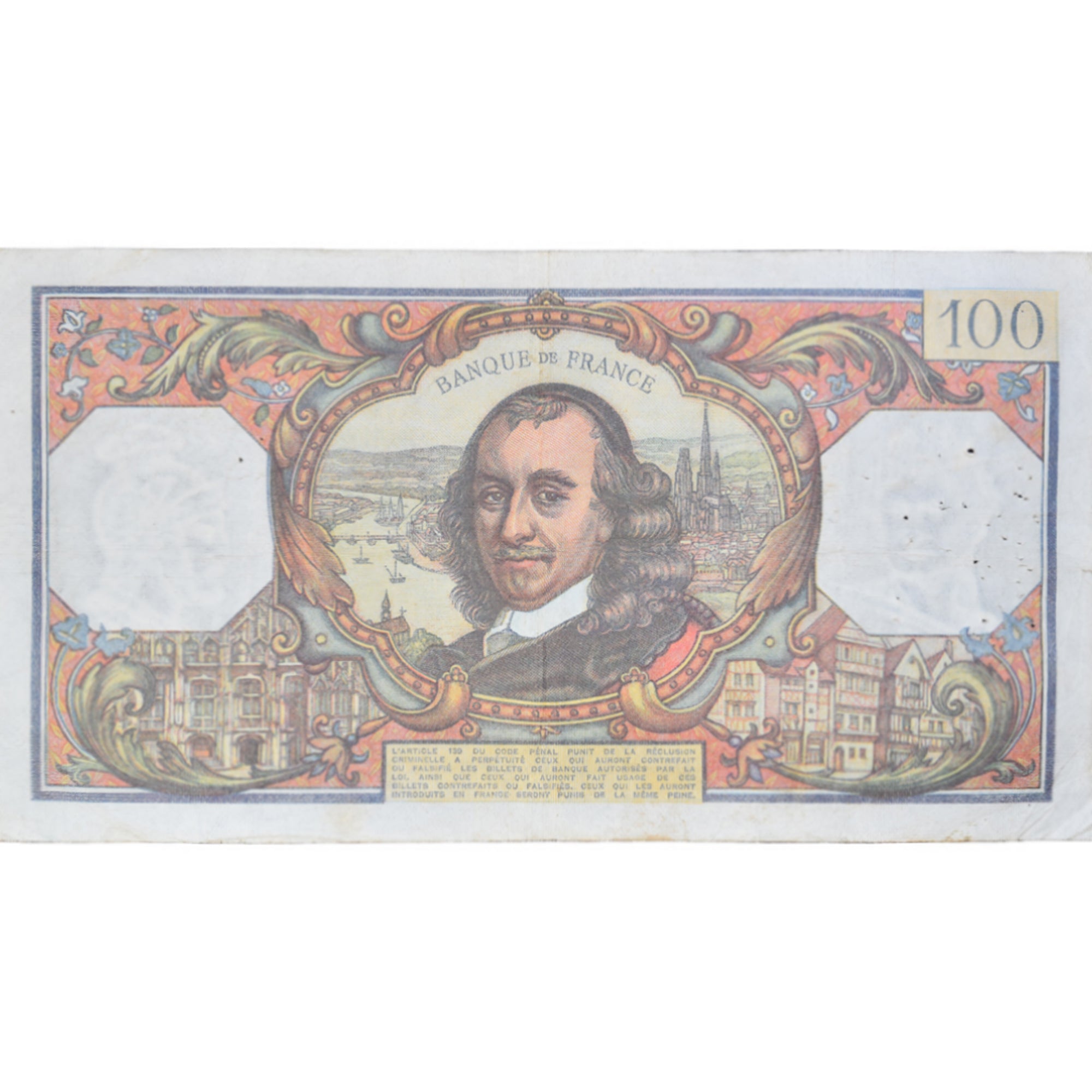 France, 100 Francs, Corneille, 1976, D.92442105, TB+, Fayette:65.51, KM:149f