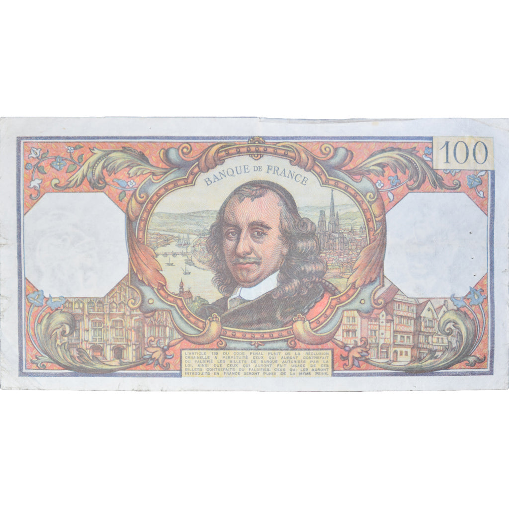 Francja, 100 Francs, Corneille, 1978, A.117423972, VF(20-25), Fayette:65.62