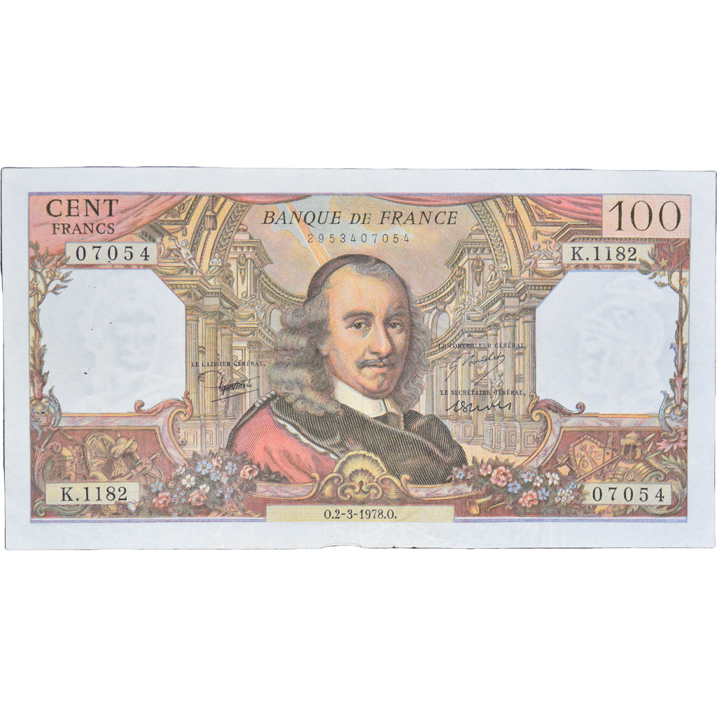 Francia, 100 Francs, Corneille, 1978, K.118207054, MBC, Fayette:65.62, KM:149f