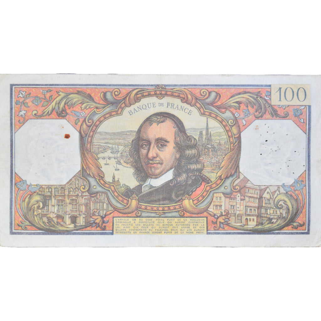 France, 100 Francs, Corneille, 1976, D.91391507, TB, Fayette:65.51, KM:149f