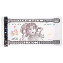 Banknote, Eritrea, 5 Nakfa, 1997, 1997-05-24, KM:2, UNC(65-70)
