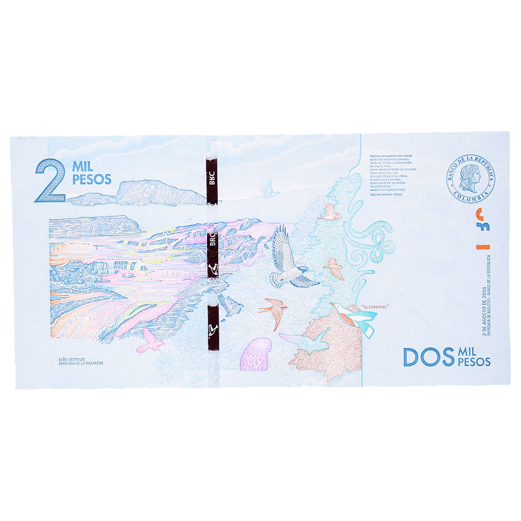 Billete, 2000 Pesos, 2016, Colombia, 2016-08-02, UNC