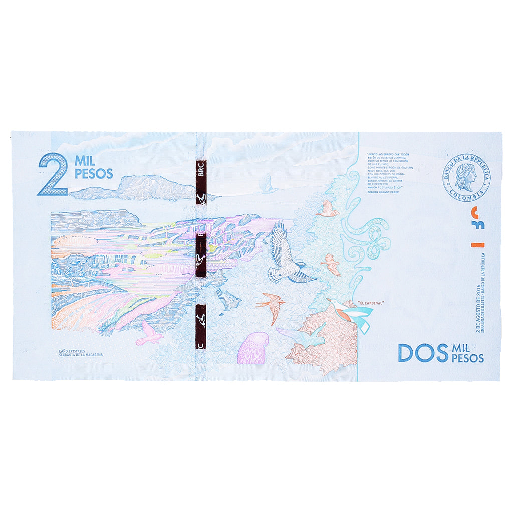 Nota, Colômbia, 2000 Pesos, 2016, 2016-08-02, UNC(65-70)