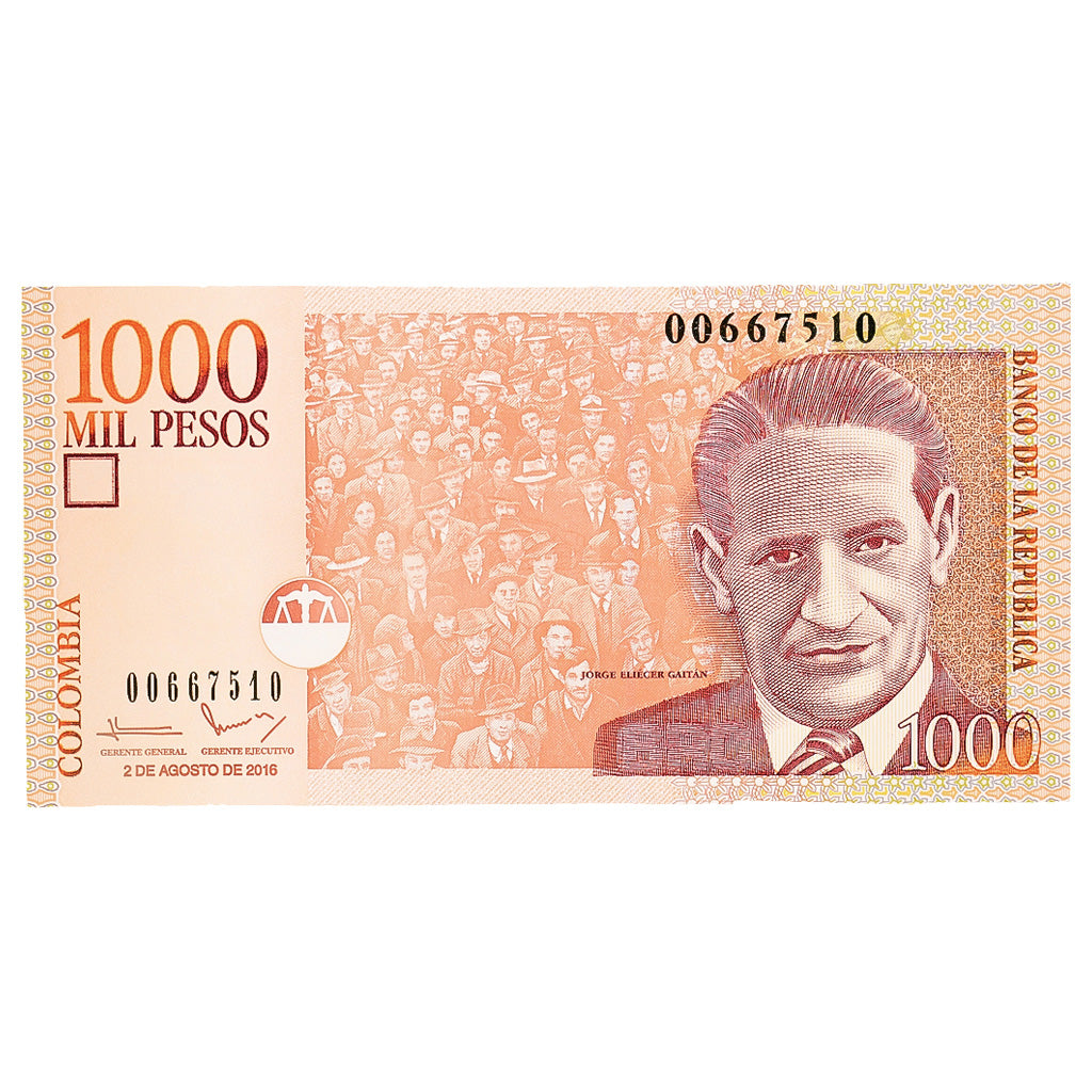 Billete, 1000 Pesos, 2016, Colombia, 2016-08-02, UNC