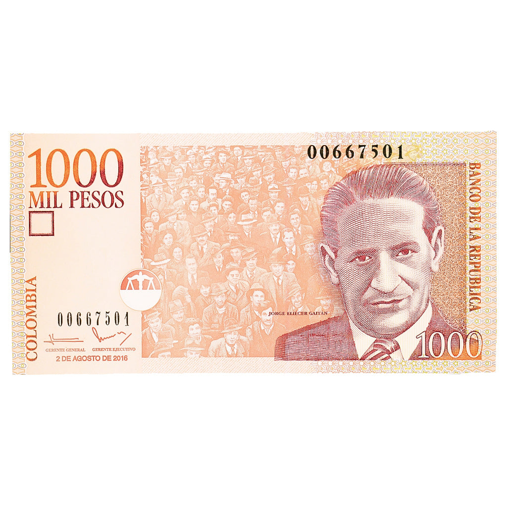 Geldschein, Kolumbien, 1000 Pesos, 2016, 2016-08-02, UNZ