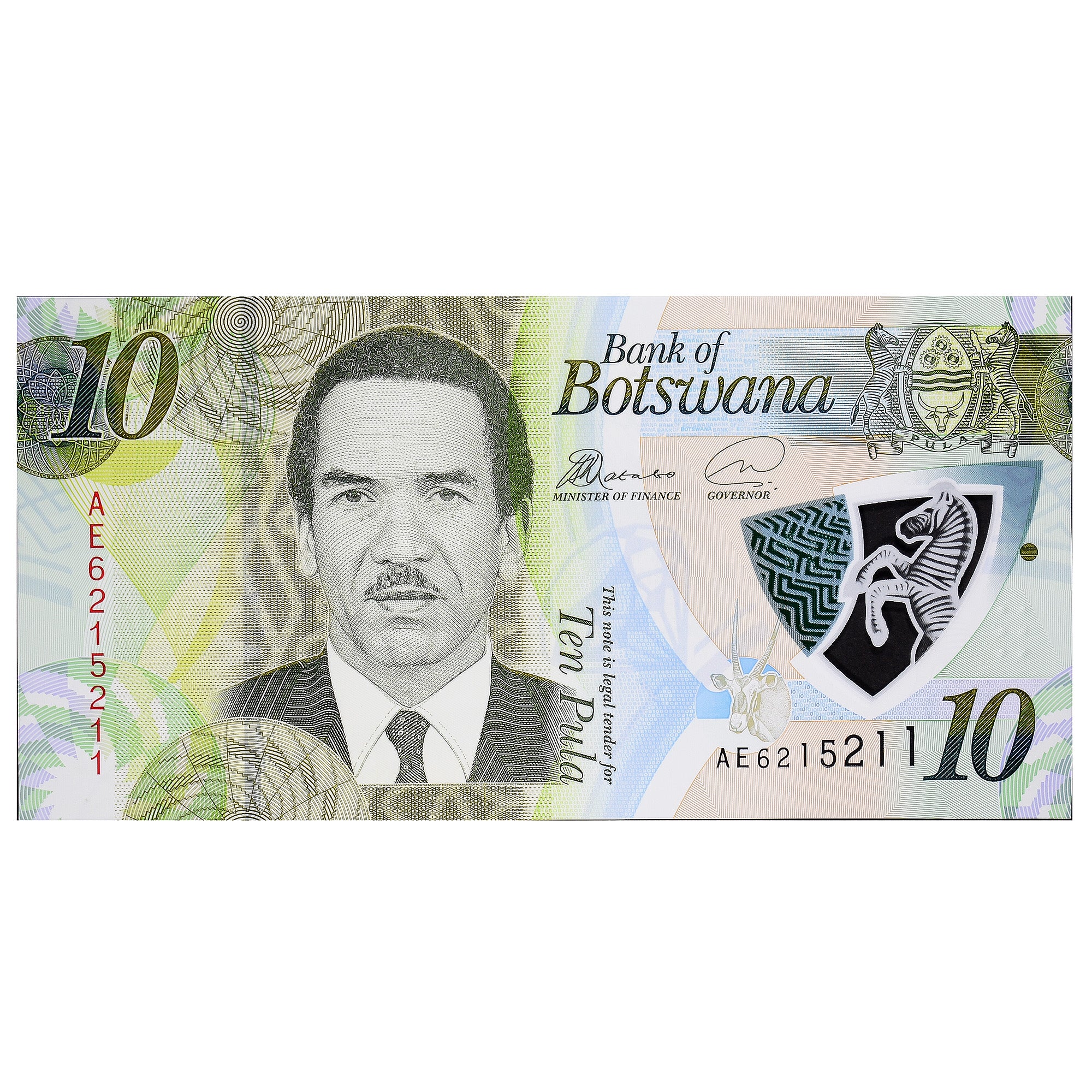 Banknot, Botswana, 10 Pula, KM:30a, UNC(65-70)