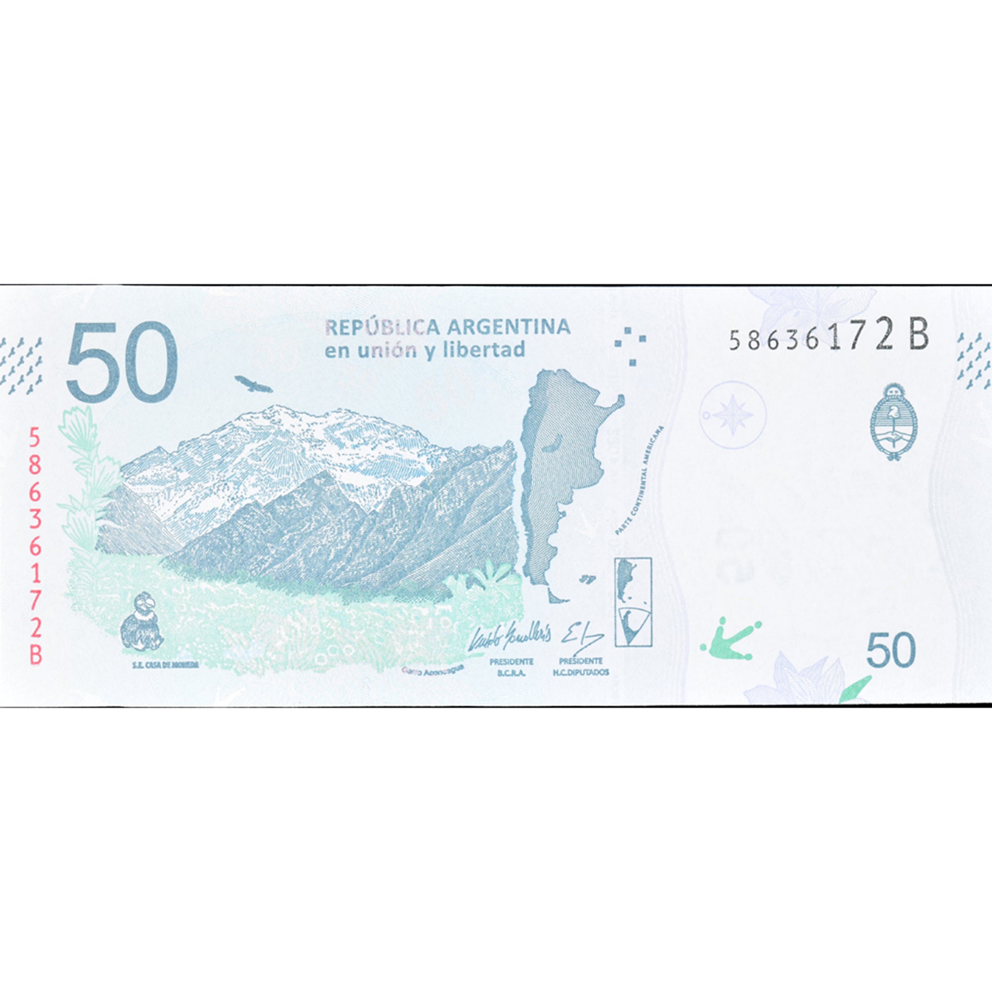 Banknot, Argentina, 50 Pesos, UNC(65-70)