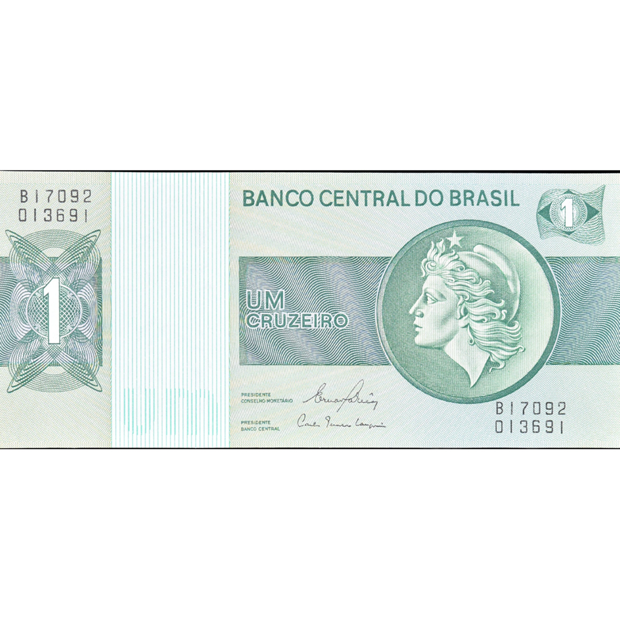 Billete, 1 Cruzeiro, Brasil, KM:191Ab, UNC