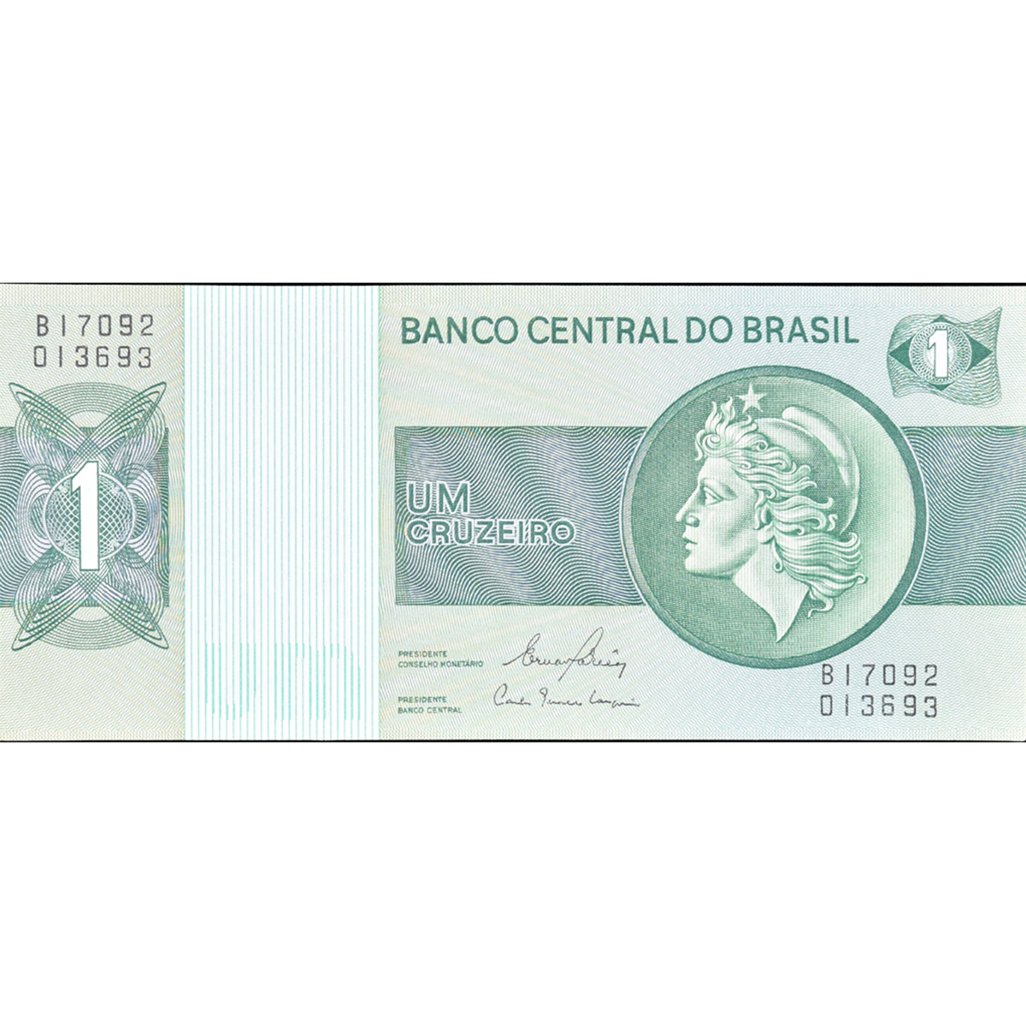 Banknot, Brazylia, 1 Cruzeiro, KM:191Ab, UNC(65-70)