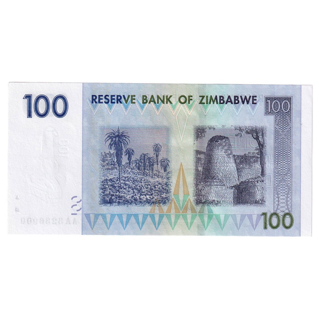 Biljet, Zimbabwe, 100 Dollars, 2007, KM:69, NIEUW