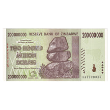 Banknote, Zimbabwe, 200 Million Dollars, 2008, UNC(65-70)