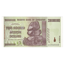 Banknote, Zimbabwe, 200 Million Dollars, 2008, UNC(65-70)