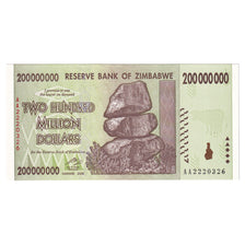 Banknote, Zimbabwe, 200 Million Dollars, 2008, UNC(65-70)