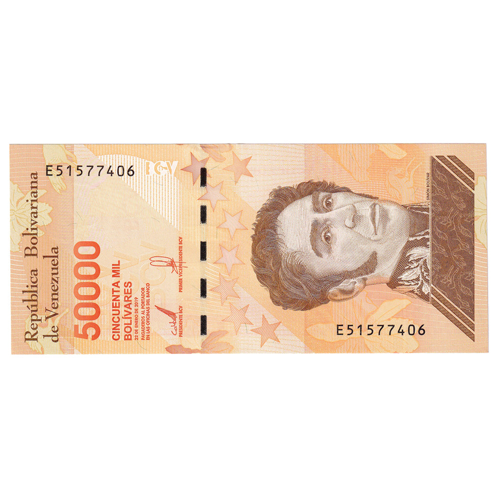 Billete, 50,000 Bolívares, 2019, Venezuela, 2019-01-22, UNC