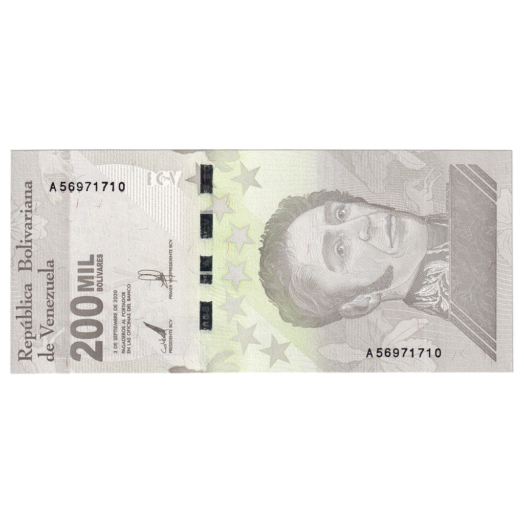 Banknote, Venezuela, 2020, 2020-09-03, 200000 BOLIVARES, UNC(65-70)